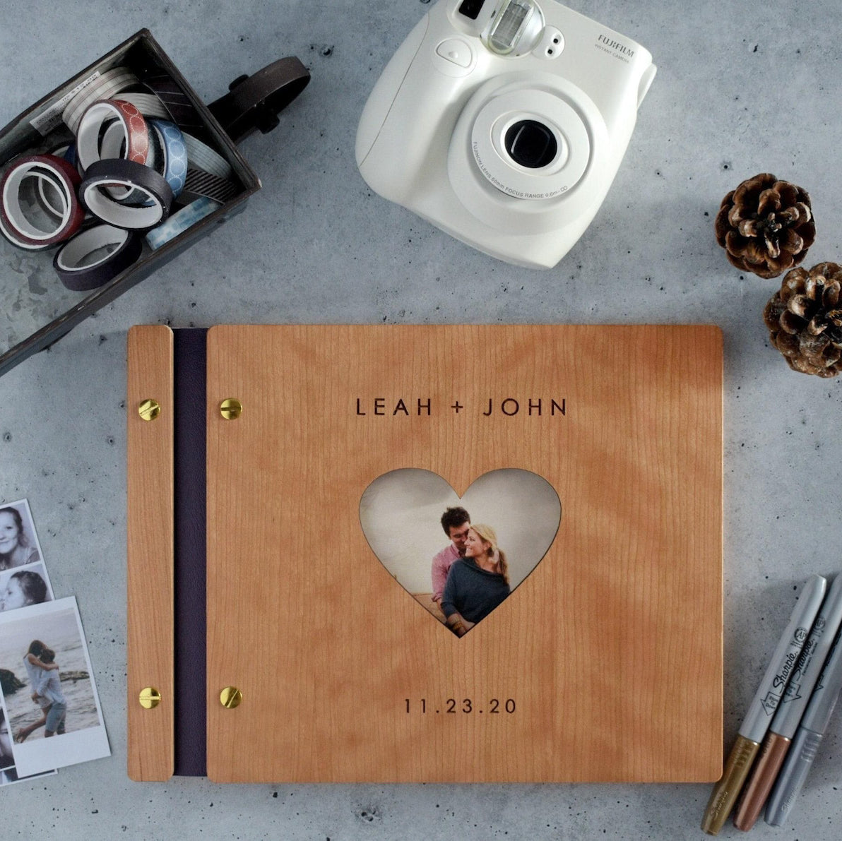 Book Scrapbook Memories Keepsake, Anniversary Gifts Couples, Personalized Gift