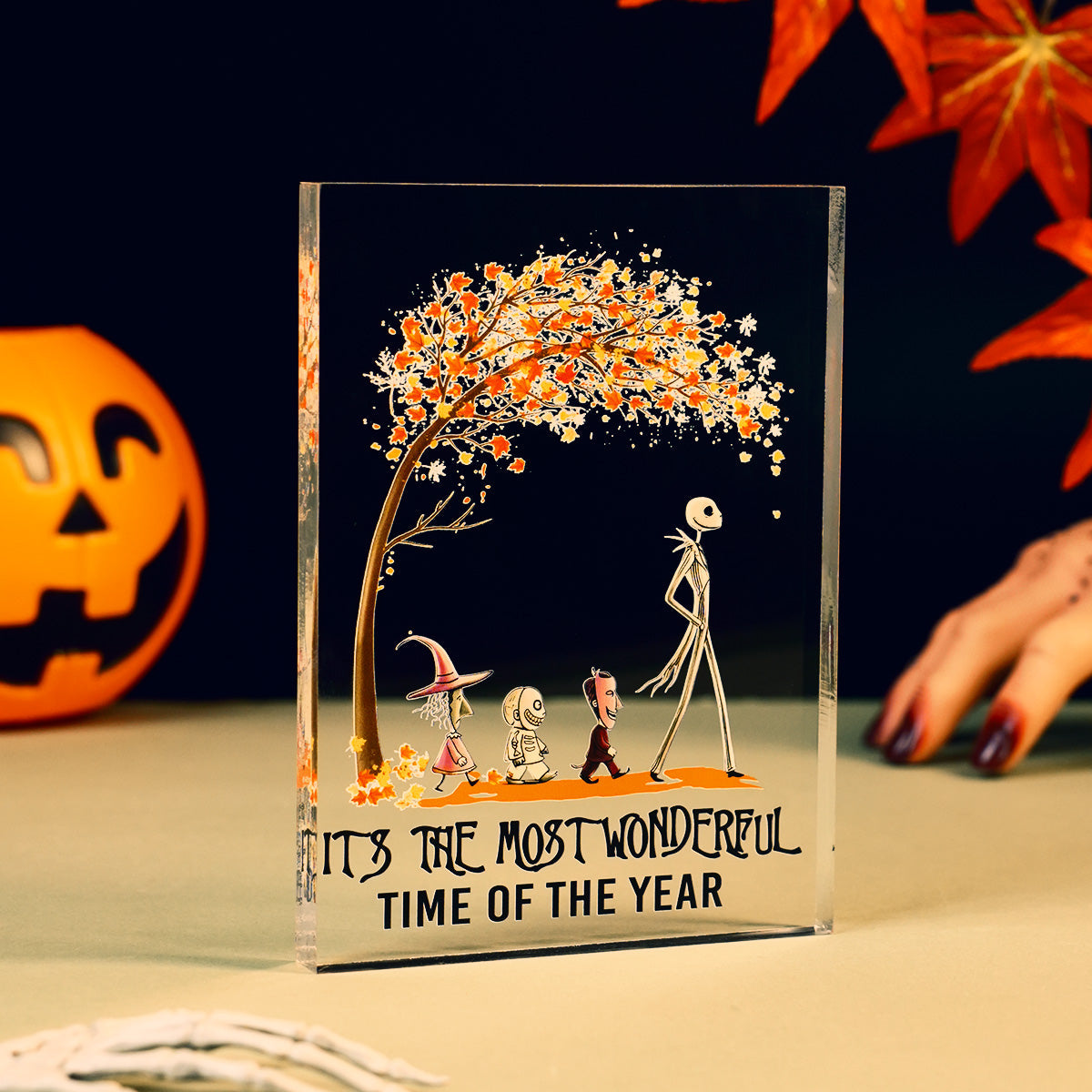 Its the Most Wonderful Time of the Year Halloween Acrylic Block Plaque