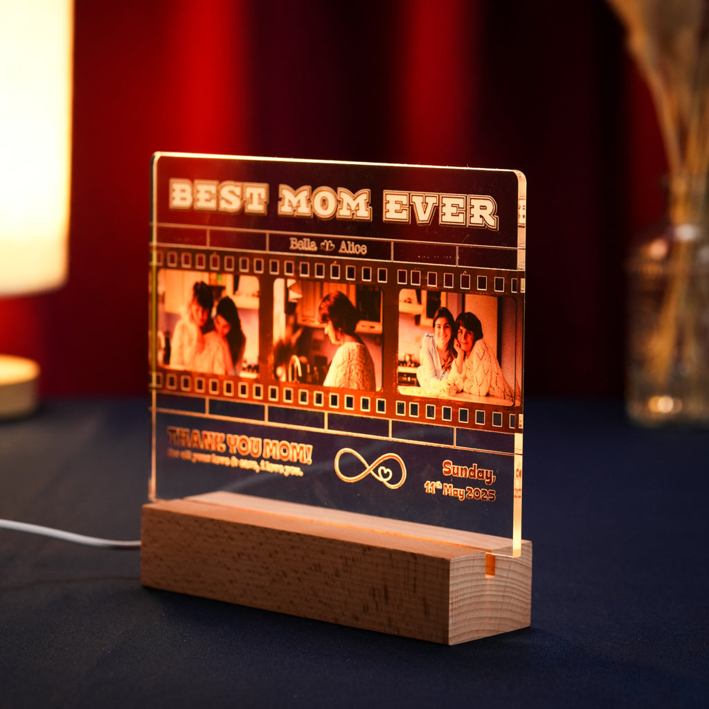 Personalized Filmstrip LED Light Gift for Mother's Day