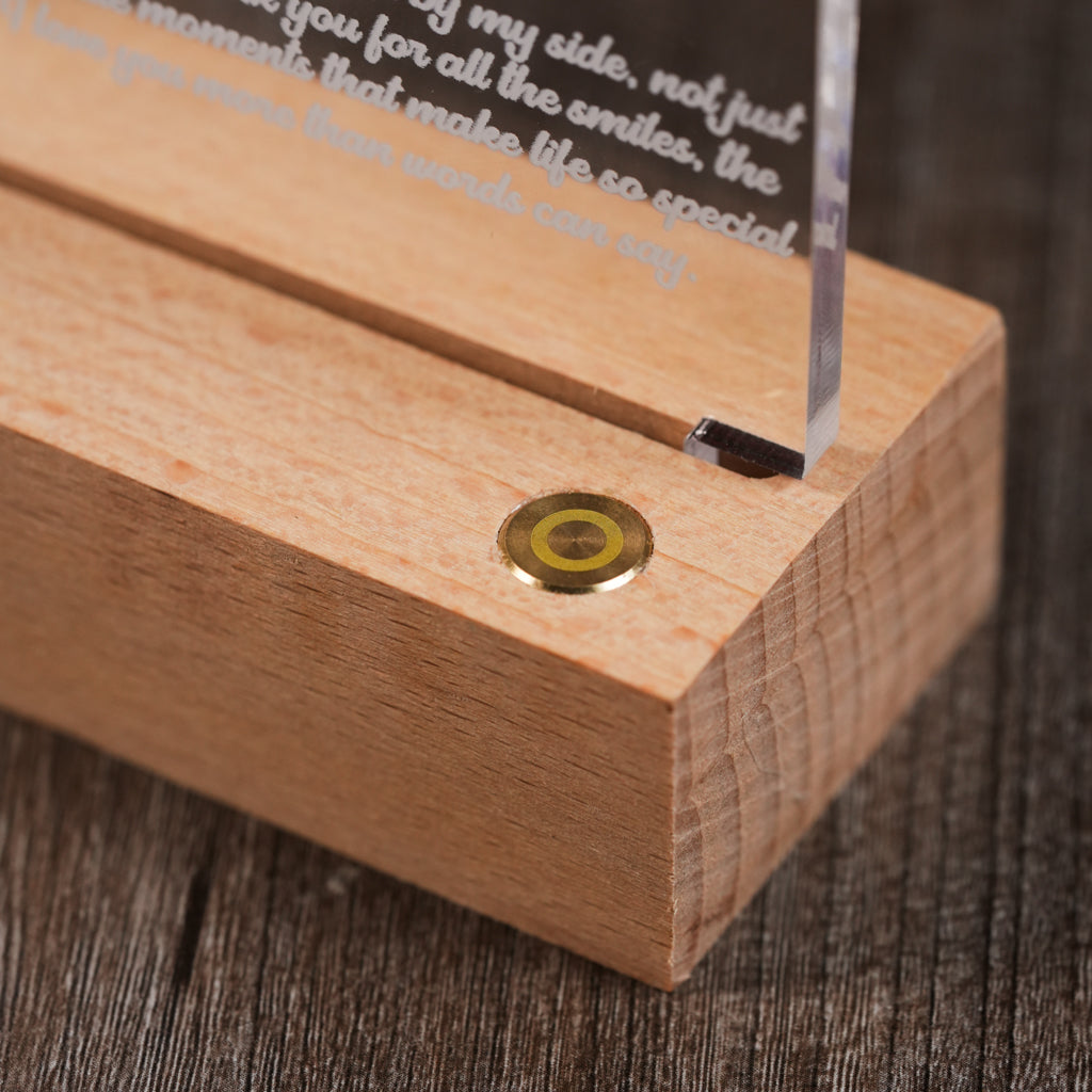 Personalized Birthday Plaque with Photos & Love Letter