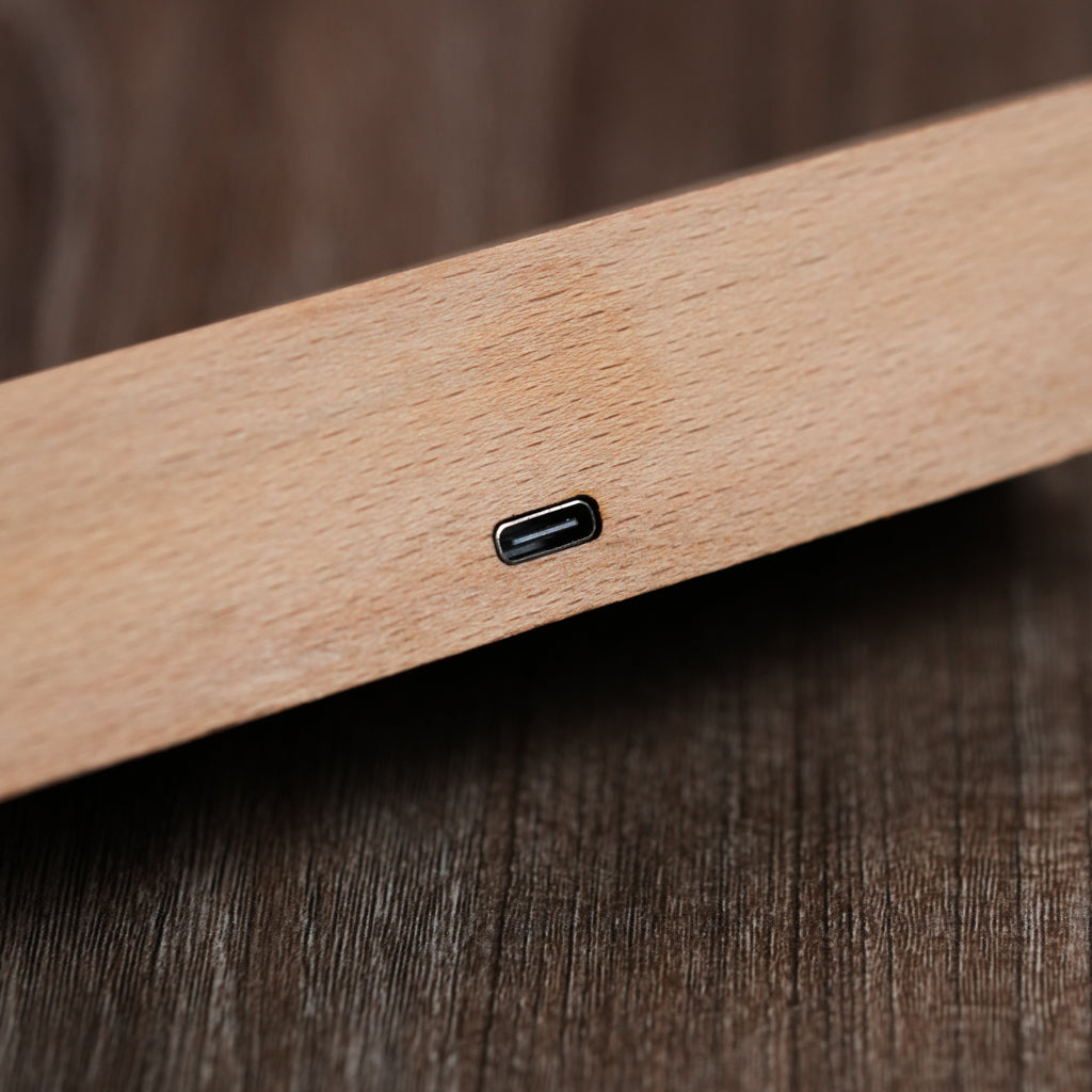 Custom LED Light Frame - Personalized Floral Birthday Acrylic