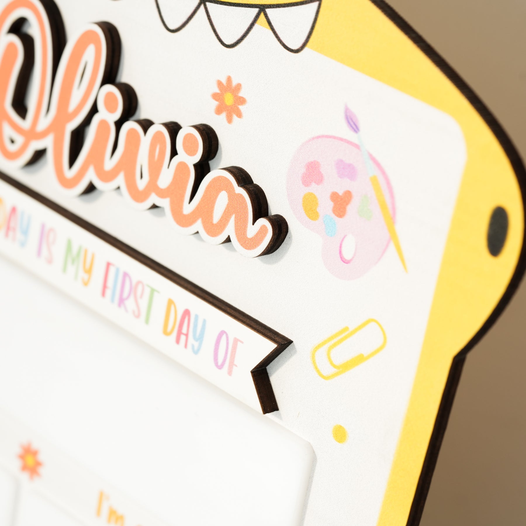 Back to School Sign Dino, Custom Kids School Board Sign