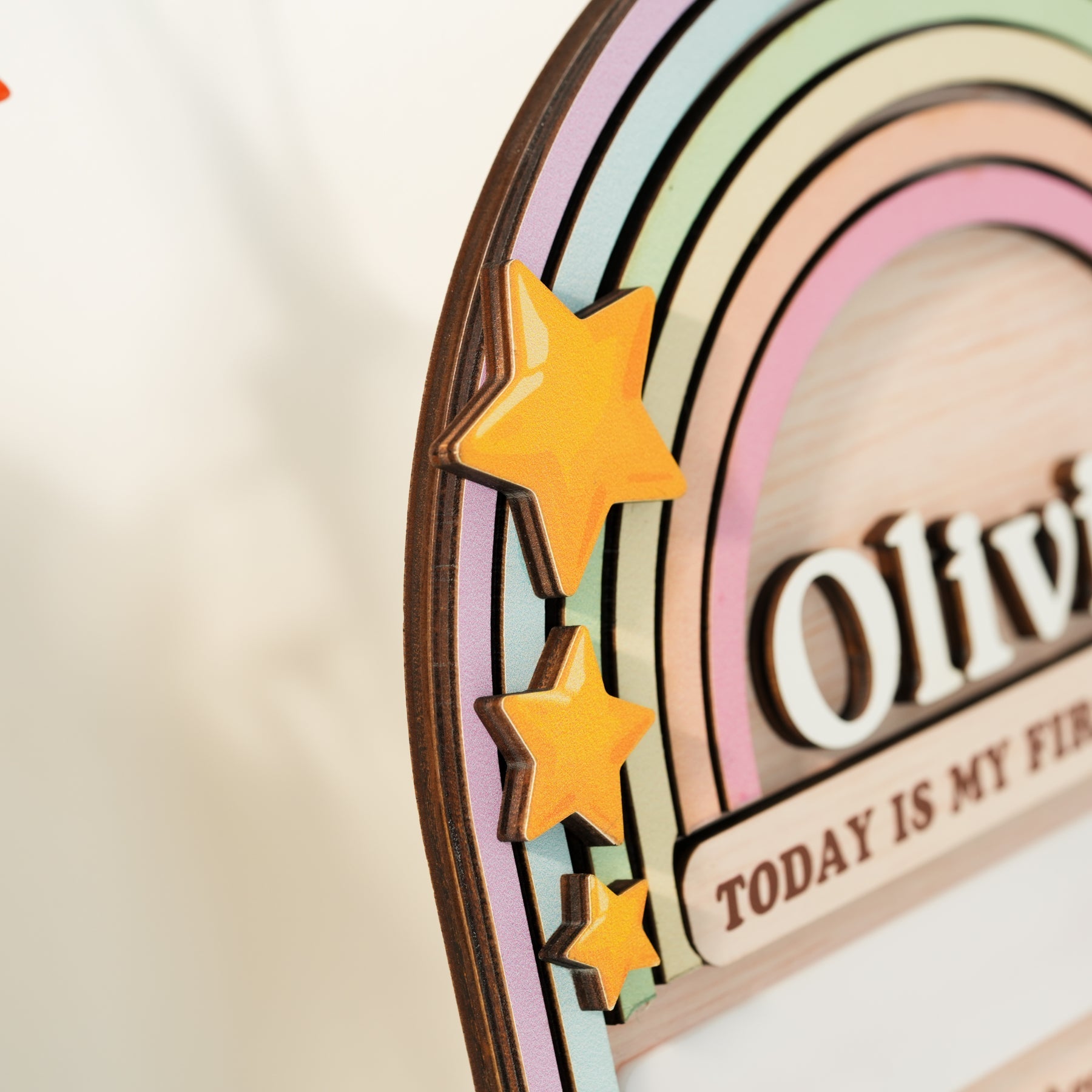 Back to School Sign Rainbow, Custom Kids School Board Sign