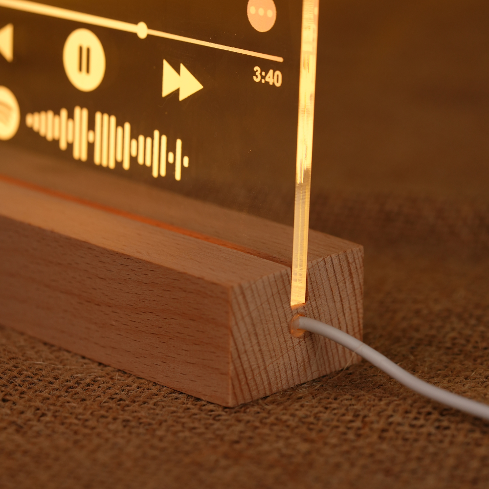 Custom LED Light Frame - Spotify