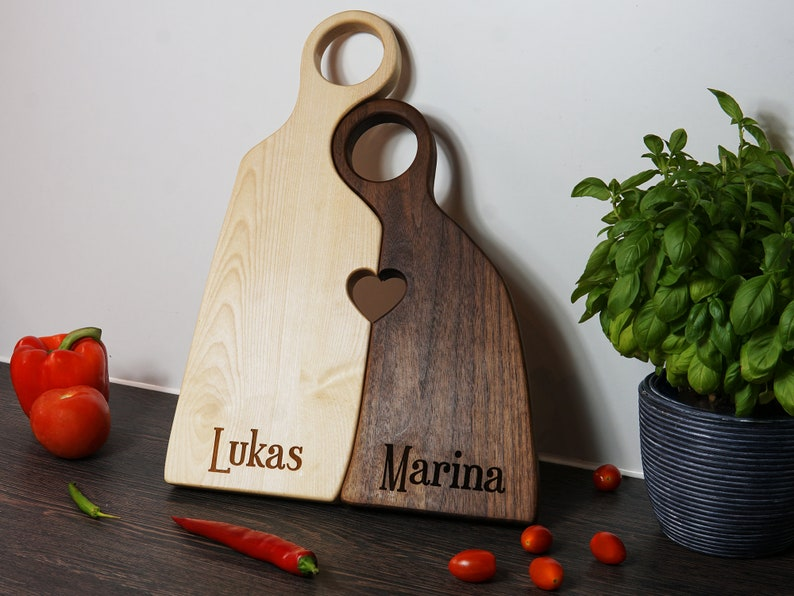 Personalized Cutting Board for Wedding Gift, Engraved Couples Charcuterie Board, Custom Anniversary Gift for Him/Her